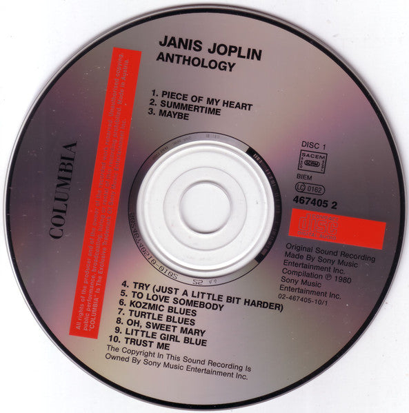 Anthology By Janis Joplin Discosdobau