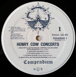 Henry Cow - Concerts