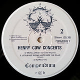Henry Cow - Concerts