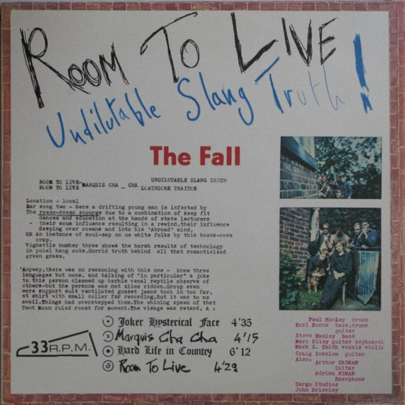 The Fall - Room To Live