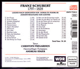 Franz Schubert - Songs To Poems By Johann Wolfgang Goethe