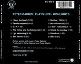 Peter Gabriel - Plays Live - Highlights