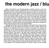 The Modern Jazz Quartet - Blues At Carnegie Hall