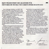 Christopher Hogwood - B&W Present The Academy Of Ancient Music