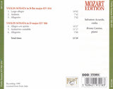Wolfgang Amadeus Mozart - Violin Sonatas = Violinsonaten