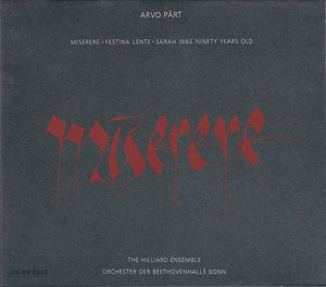 Arvo Pärt - Miserere