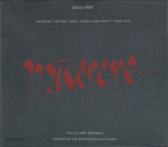 Arvo Pärt - Miserere