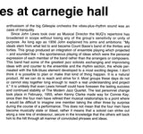 The Modern Jazz Quartet - Blues At Carnegie Hall