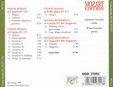 Wolfgang Amadeus Mozart - Violin Sonatas = Violinsonaten