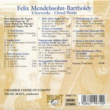 Felix Mendelssohn-Bartholdy - Chorwerke = Choral Works (Complete)