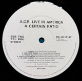 A Certain Ratio - Live In America