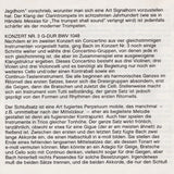Johann Sebastian Bach - The Brandenburg Concertos Nos. 1, 2 & 3