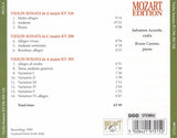 Wolfgang Amadeus Mozart - Violin Sonatas = Violinsonaten
