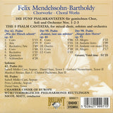 Felix Mendelssohn-Bartholdy - Chorwerke = Choral Works (Complete)