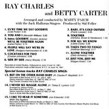 Ray Charles - Ray Charles And Betty Carter With The Jack Halloran Singers