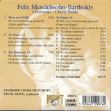 Felix Mendelssohn-Bartholdy - Chorwerke = Choral Works (Complete)