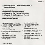 Wiener Volksopernorchester - Famous Waltzes