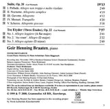 Geir Henning Braaten - Geir Henning Braaten Plays Piano Music By Agathe Backer Grøndahl
