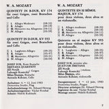 Wolfgang Amadeus Mozart - Quintets In B-Flat Major, KV174 / In D Major, KV593 For Two Violins, Two Violas And Violoncello